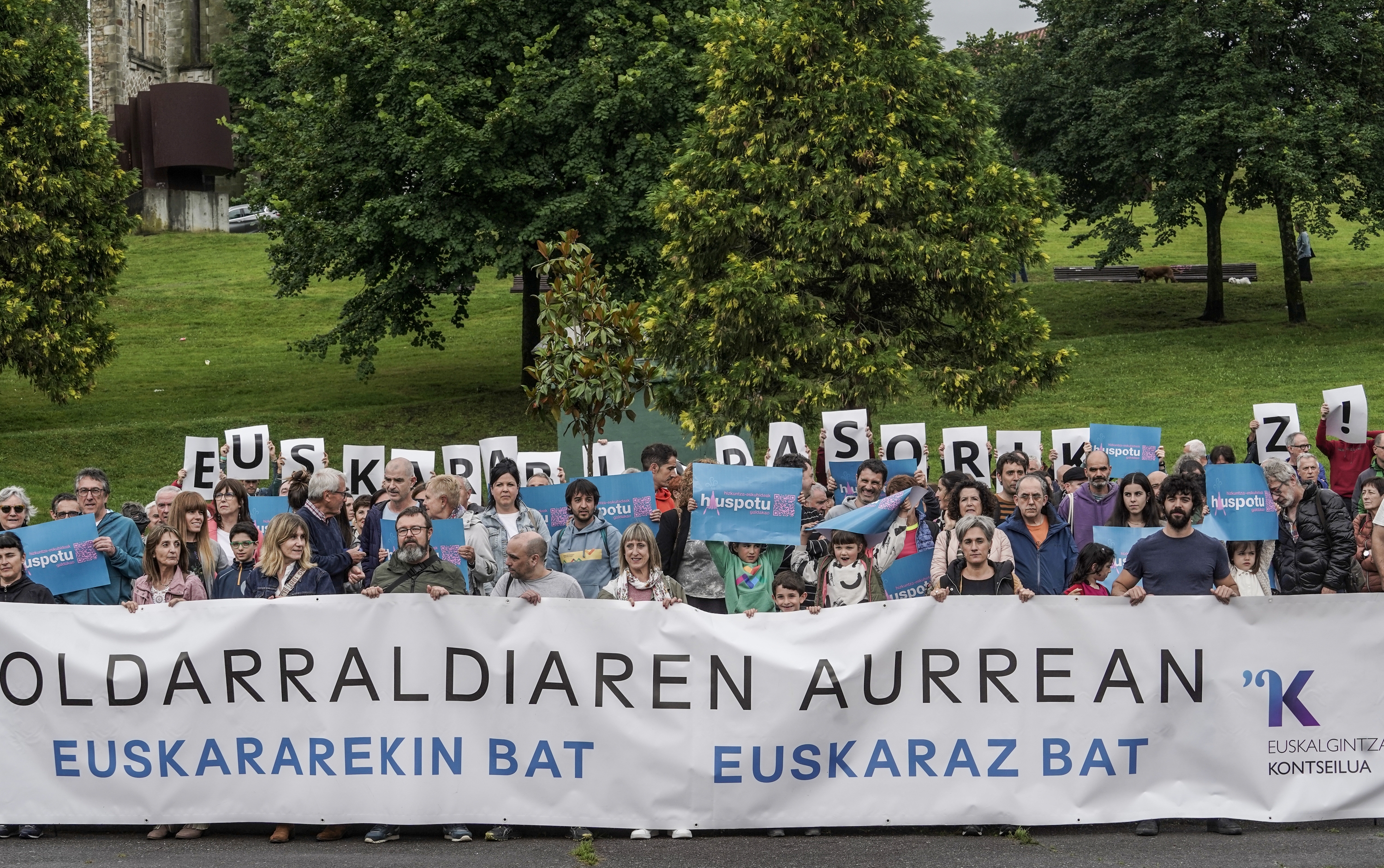 Oldarraldiaren aurkako protesta, Galdakaon, artxiboko irudi batean. MARISOL RAMIREZ / FOKU