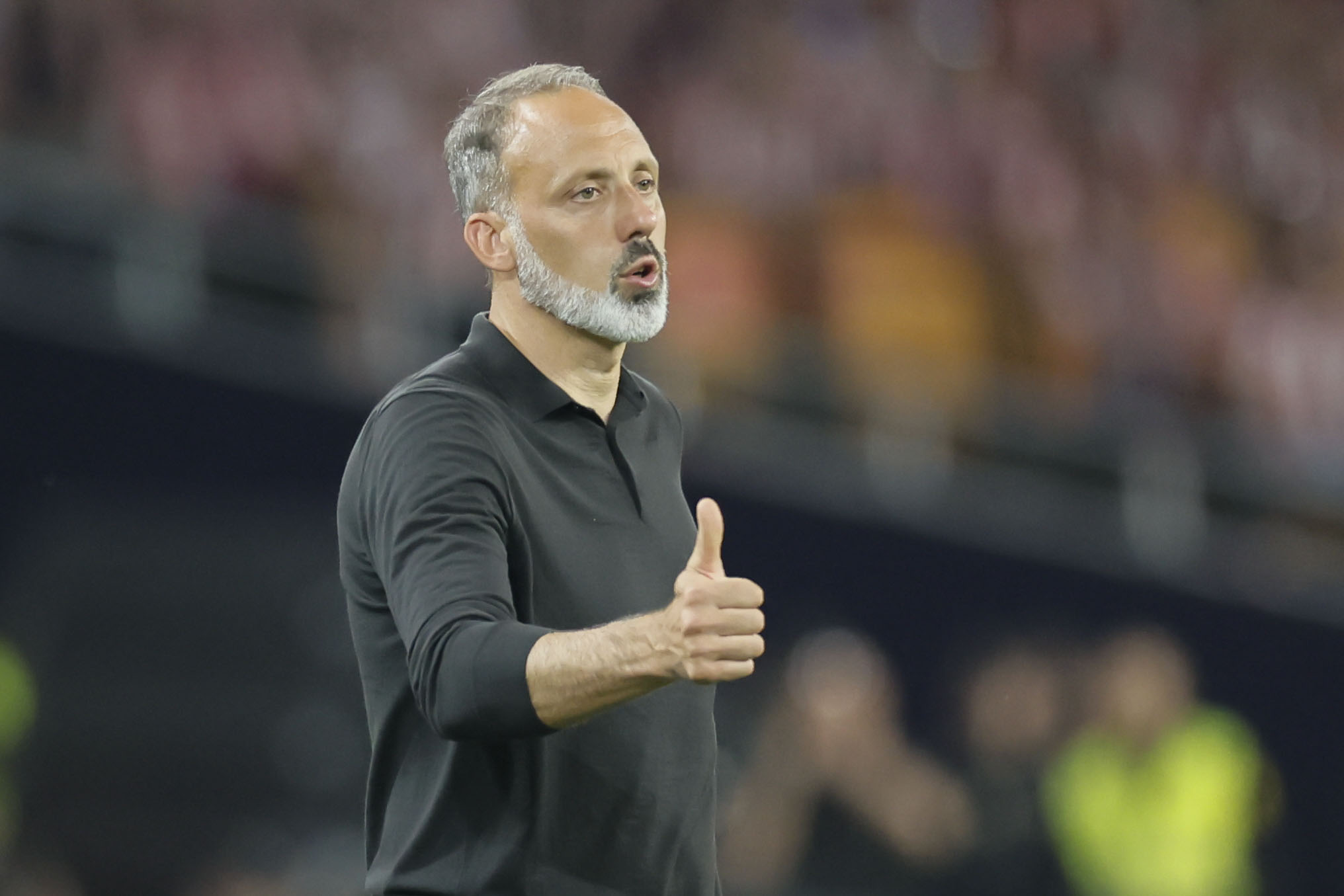 Pellegrino Matarazzo Realeko entrenatzailea aurreko denboraldiko partida batean. JOSE MANUEL VIDAL / EFE