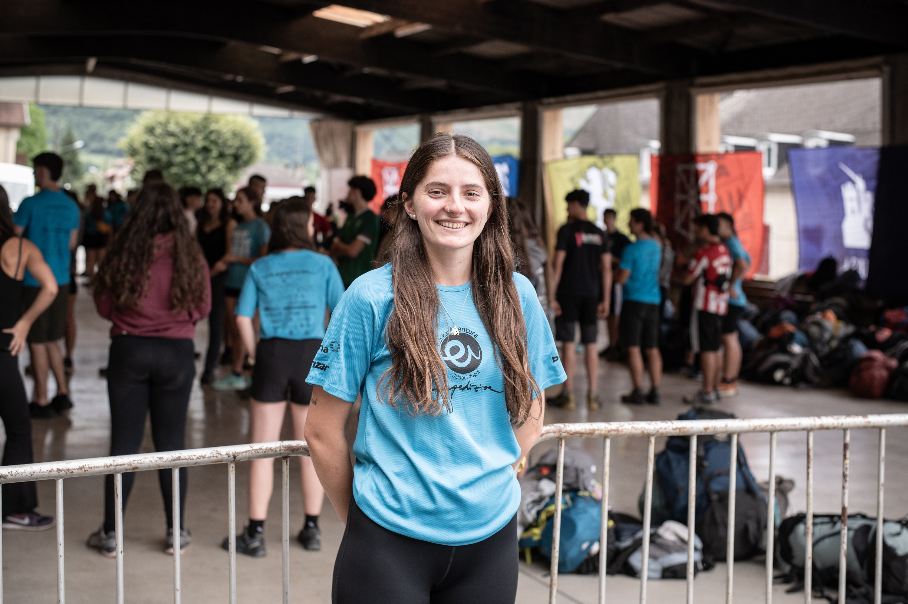 Maddi Egiguren, Euskarabenturaren lehen egunean, Atharratzen. PATXI BELTZAIZ