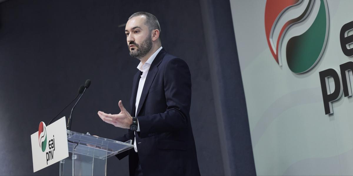 Mikel Hidalgo, EAJren Bilboko alkatetzarako hautagaia. EAJ