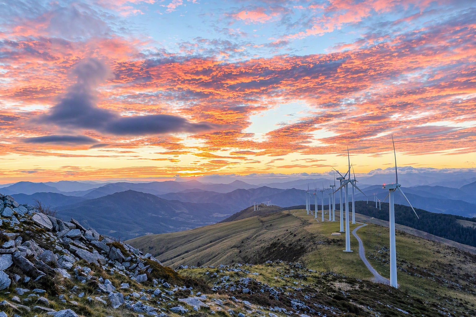 Oizko parke eolikoa (Bizkaia), artxibo irudi batean. IBERDROLA