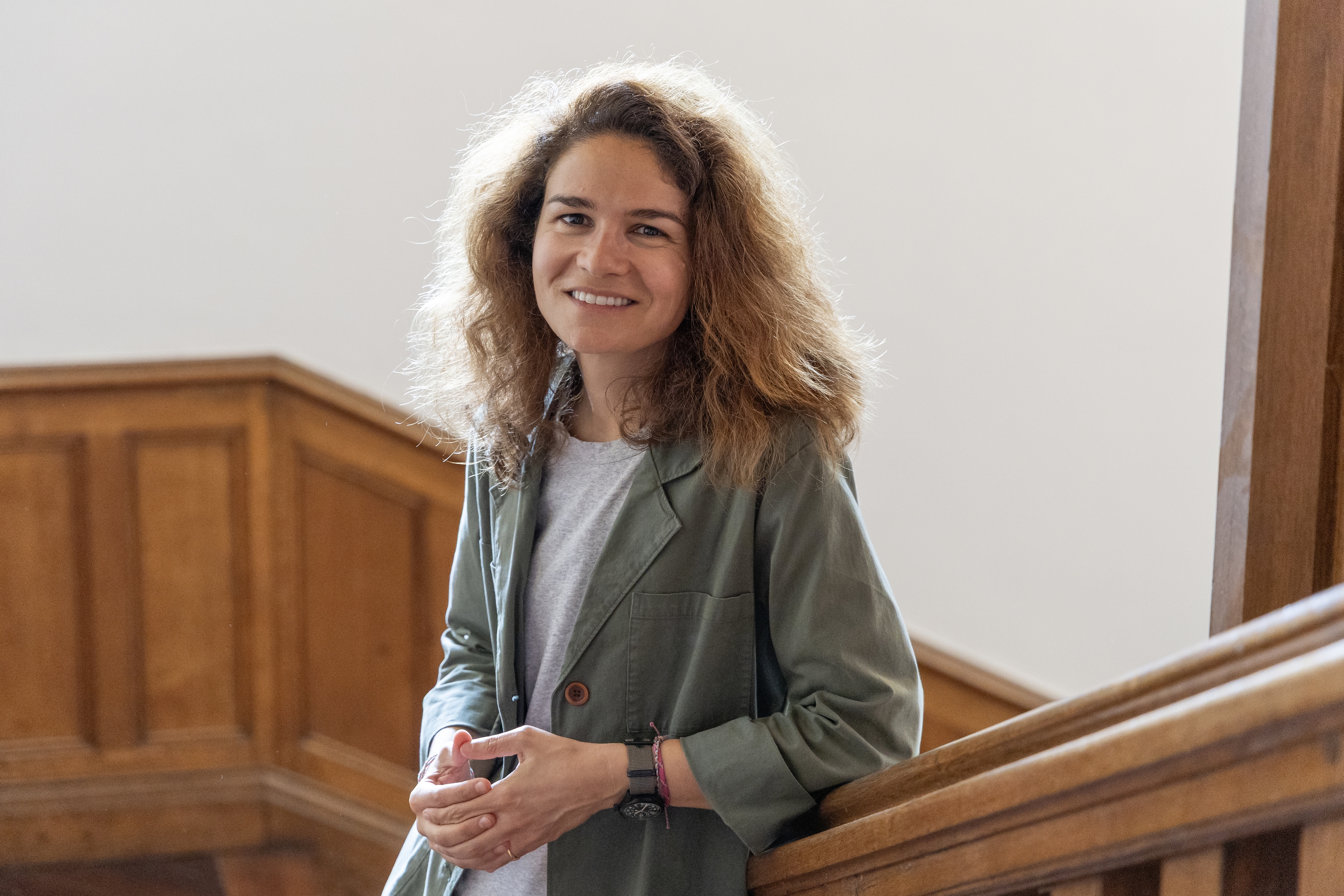 Nuria Gonzalez hitzaldiaren egunean Donostiako Miramar jauregian. MAIALEN ANDRES / FOKU