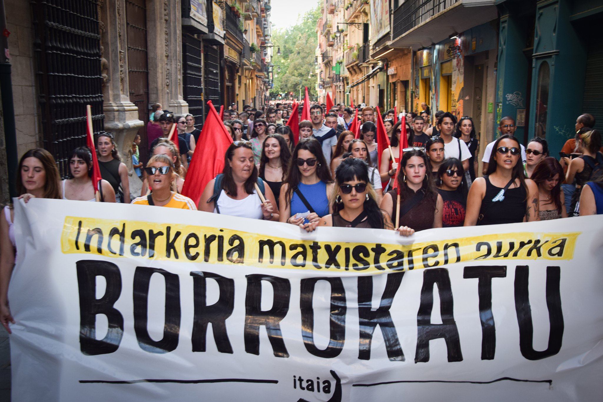 Iruñerriko Itaiaren mobilizazioa, gaur, Iruñean. IRUÑERRIKO ITAIA