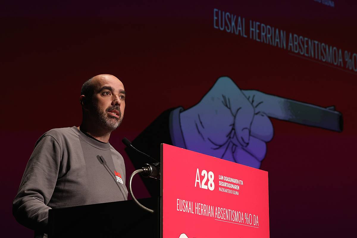 Peio Igeregi ELAko negoziazio kolektiboko arduraduna artxiboko irudian. OSKAR MATXIN EDESA / FOKU