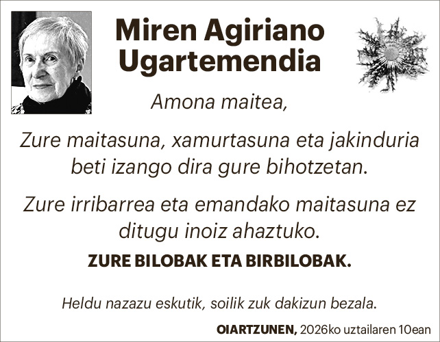 Miren Agiriano 2x2 hilobak