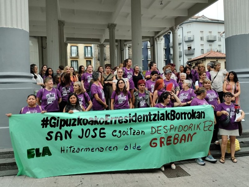 ELAk deitutako manifestazioa, Ordizian. ELA