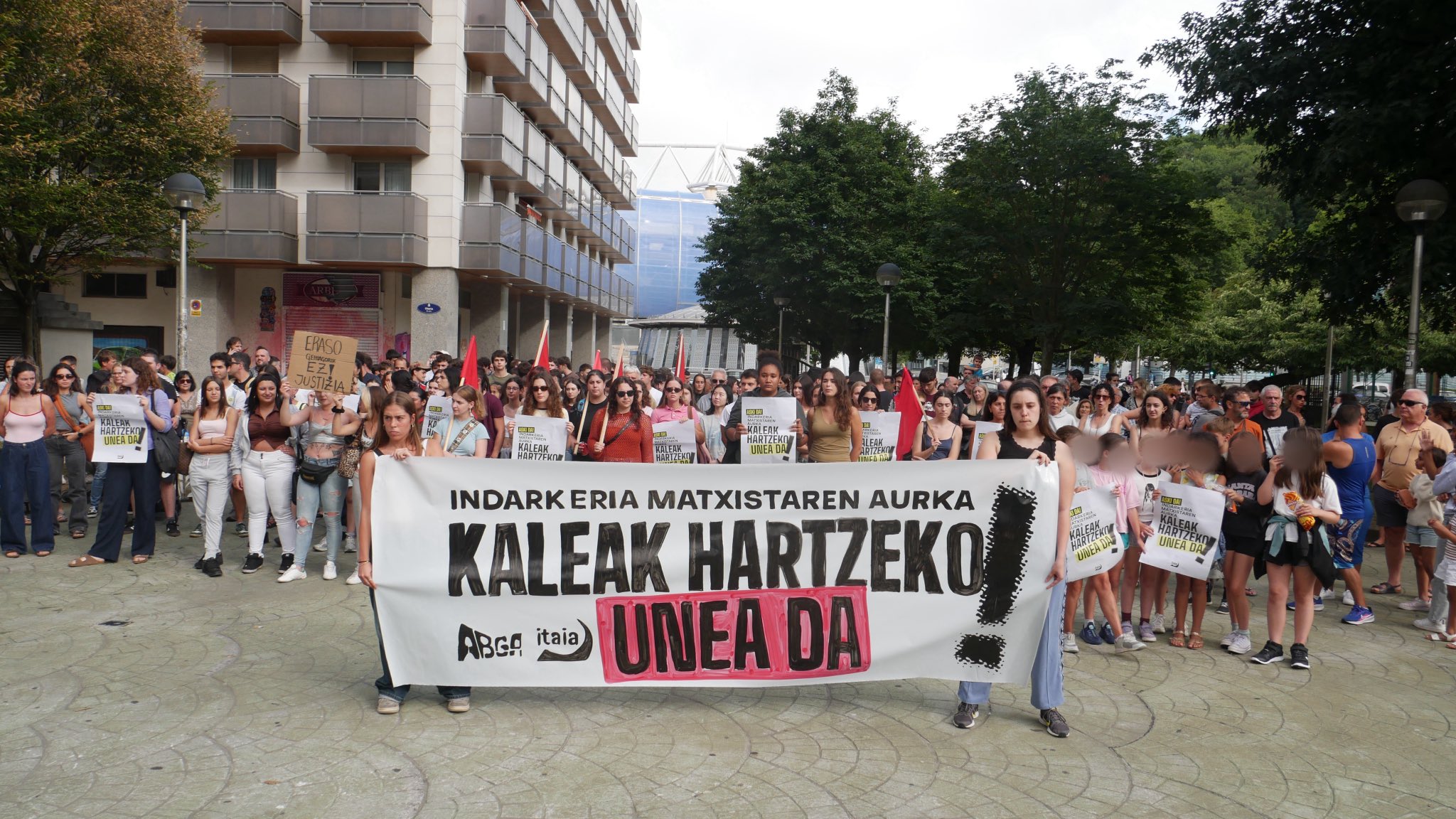 Itaiak uztailaren hasieran egin zuen kontzentrazio bat, Donostian, artxiboko irudi batean. ITAIA