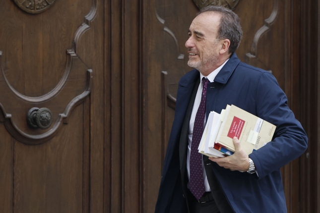 Manuel Marchena iragan azaroan, Espainiako Auzitegi Gorenean. SERGIO PEREZ / EFE Manuel Marchena iragan azaroan, Espainiako Auzitegi Gorenean. SERGIO PEREZ / EFE