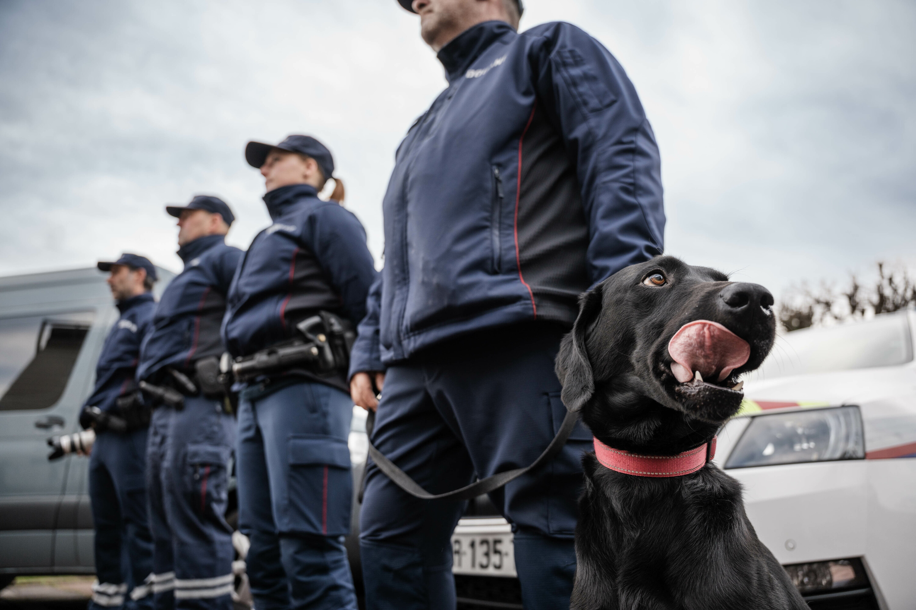 Polizia operazio bat urtarrilean, Baiona iparraldean. NAHIA GARAT