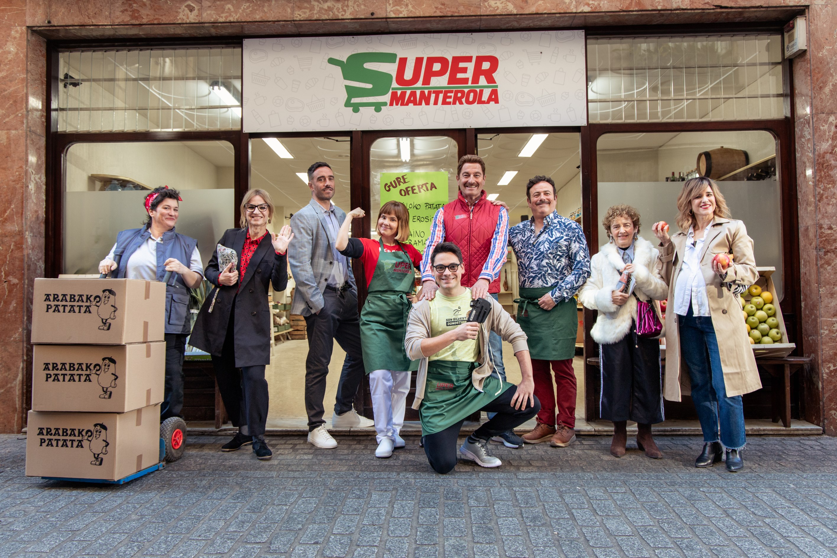 'Superra' umorezko telesaileko aktoreak. EITB