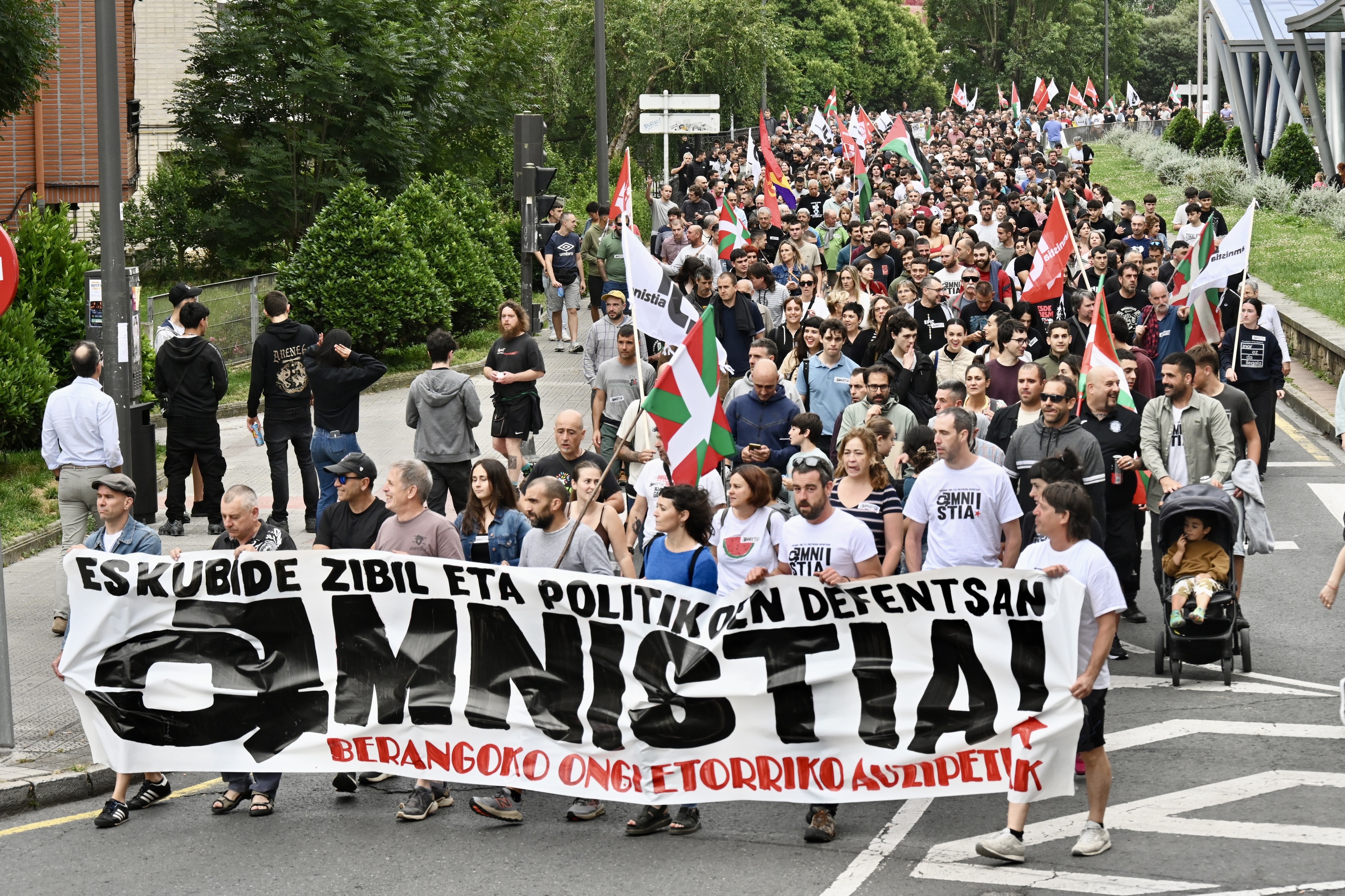 Berangoko auzipetuen aldeko mobilizazioa, maiatzean. MIKEL MARTINEZ DE TRESPUENTES / FOKU