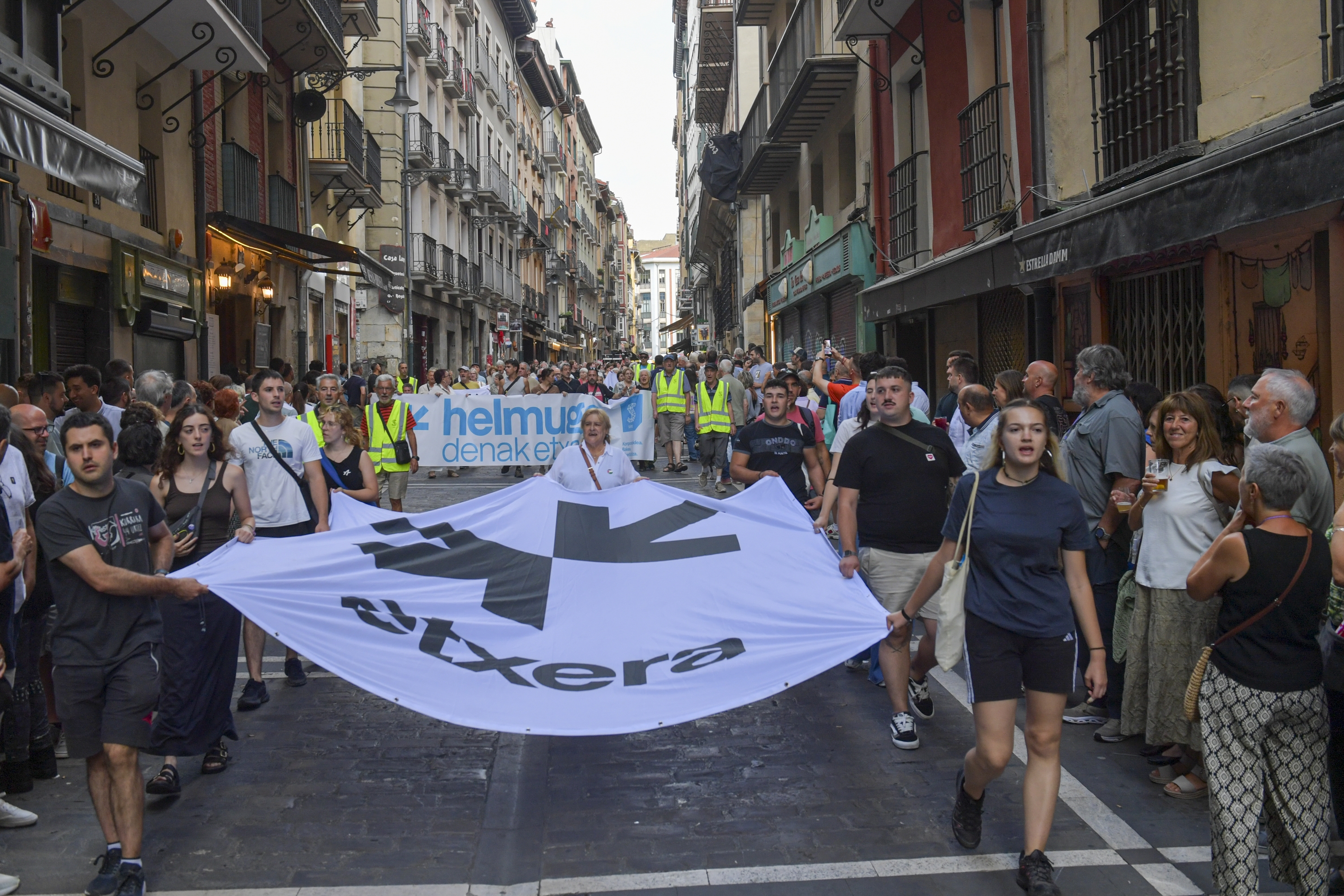 Sarek antolatuta egindako mobilizazio bat, Iruñean. IDOIA ZABALETA / FOKU