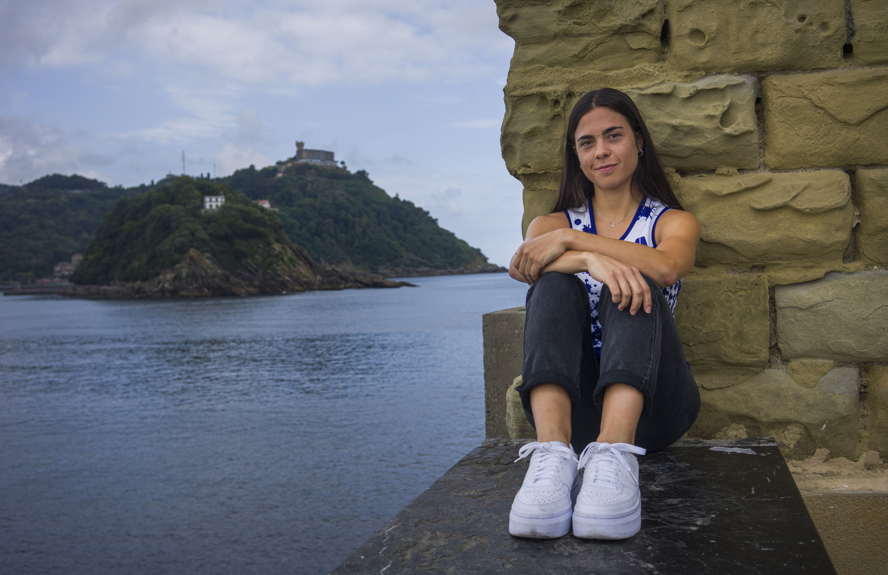 Amaia Eguren, Arraun Lagunak-eko patroia Donostiako Aquariumean. JON URBE / FOKU