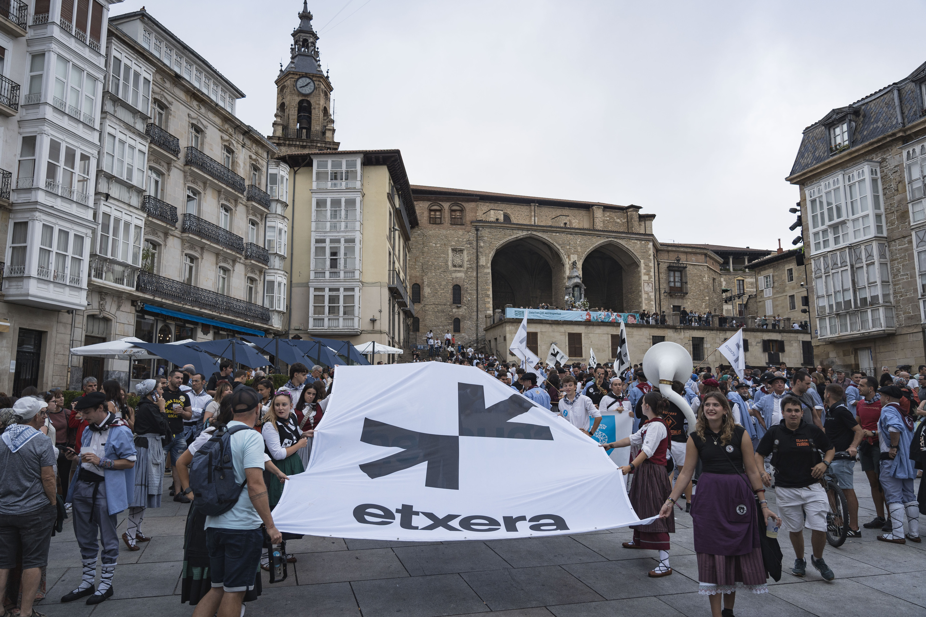 Sareren manifestazioa, atzo arratsaldean. ARITZ LOIOLA / FOKU