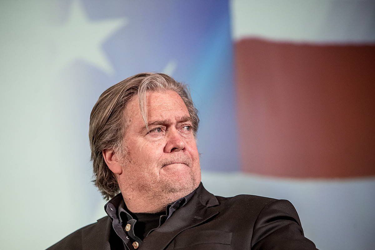 Steve Bannon, Etxe Zuriko aholkulari ohia. MARTIN DIVISEC, EFE