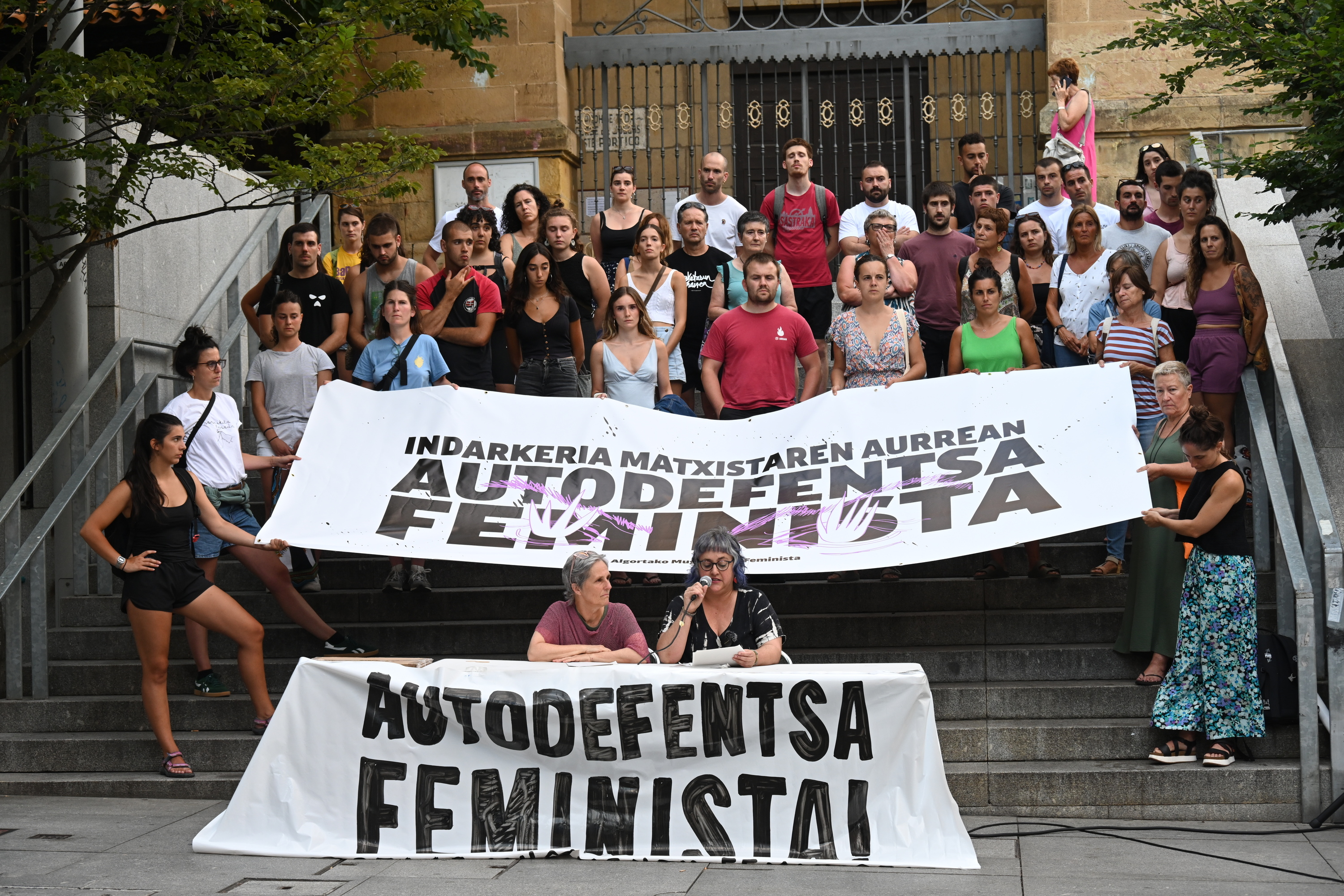 Sexu erasoen aurkako agerraldi bat Getxon, iaz. MIKEL MARTINEZ DE TRESPUENTES / FOKU