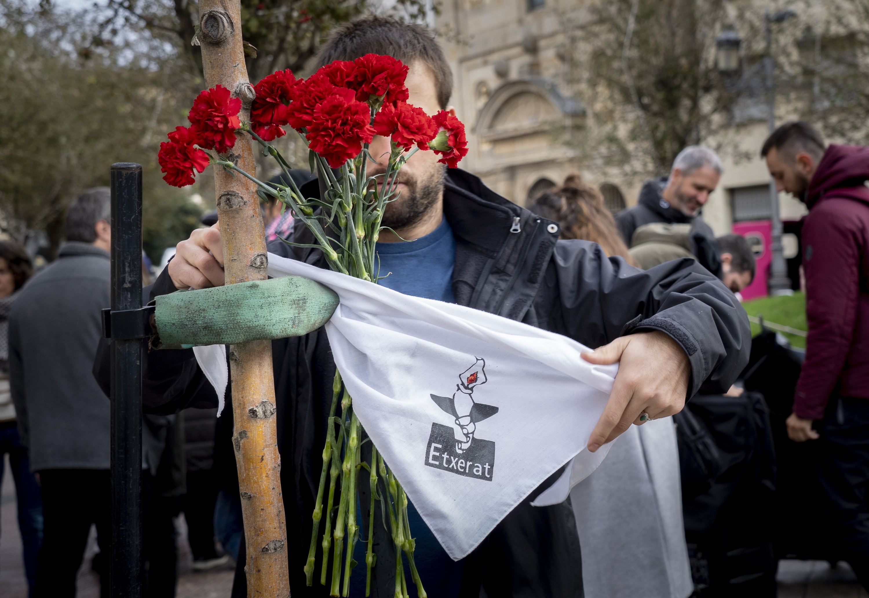 Etxerat-en elkarretaratze bat, Gasteizen, Memoriaren Egunaren harira. RAUL BOGAJO / FOKU
