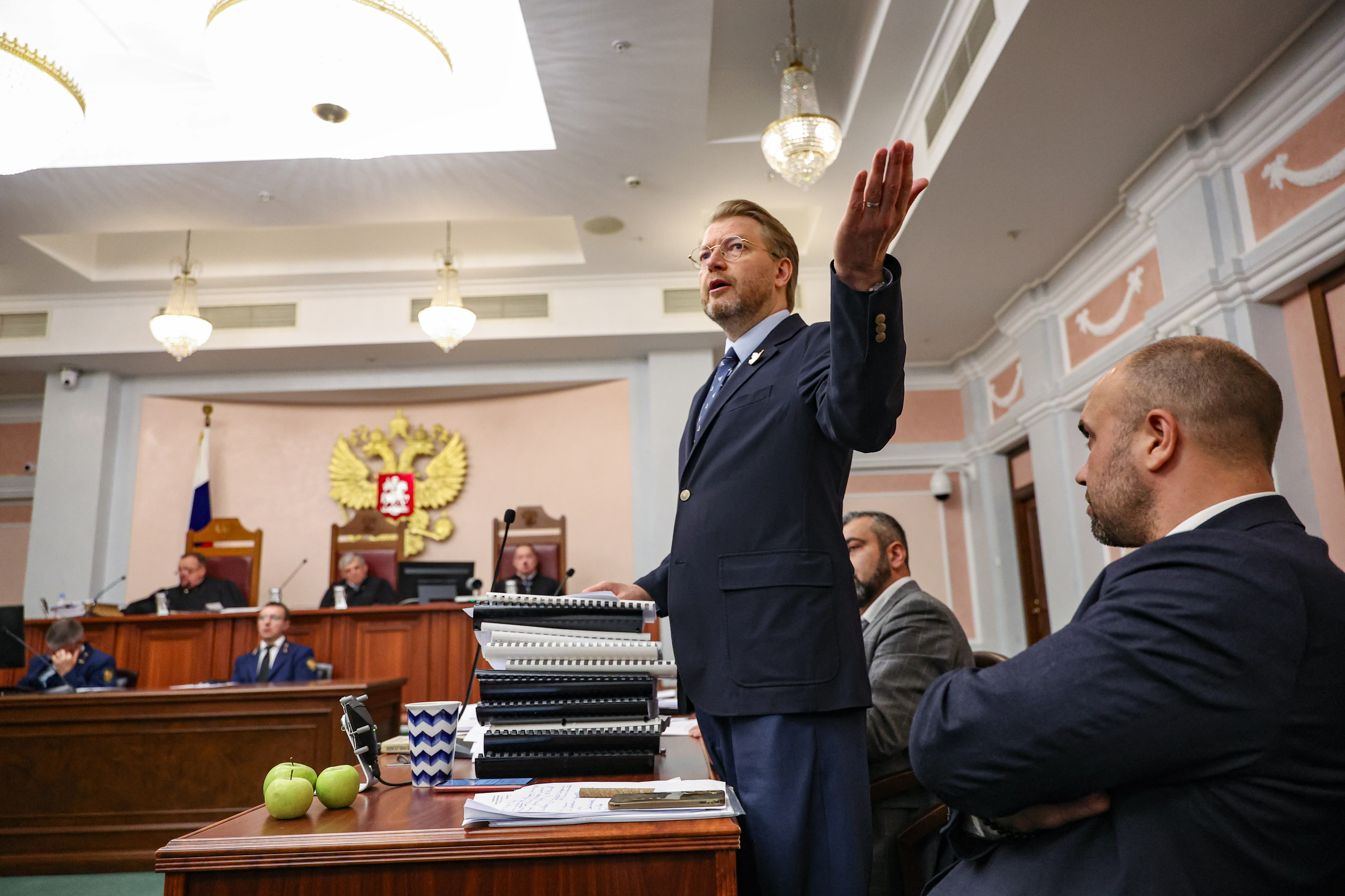 Nikolai Ribakov Yabloko liderra Moskuko Auzitegi Gorenean, gaur. MAXIM XIPENKOV / EFE