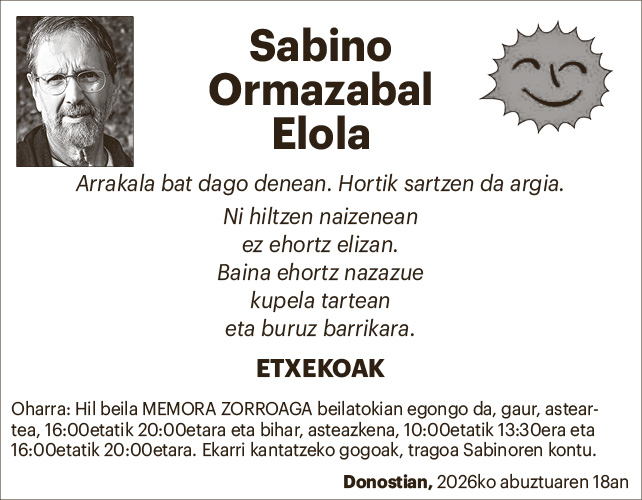Sabino Ormazabal Elola 1