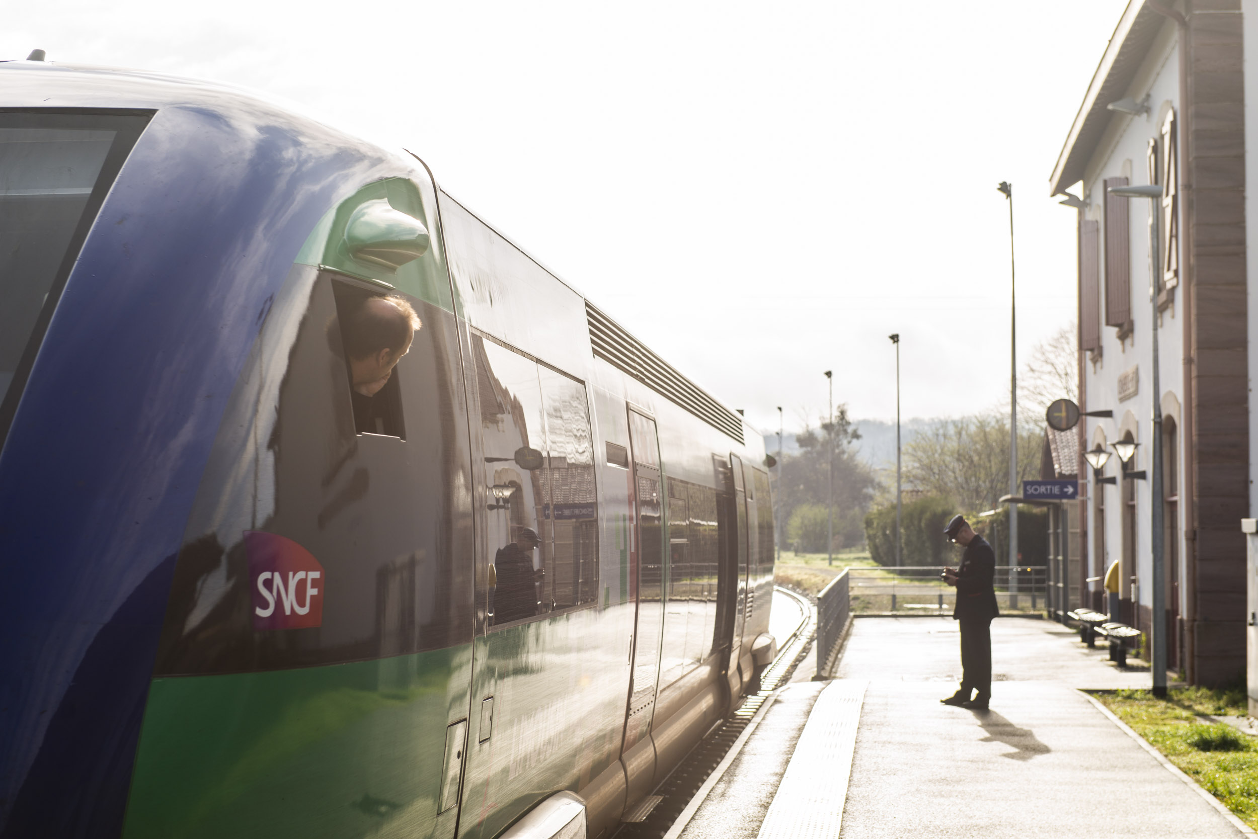 Donibane Garaziko tren geltokia, artxiboko irudi batean. GUILLAUME FAUVEAU