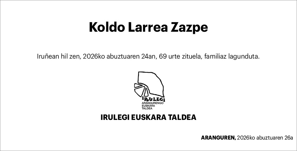 Koldo Larrea 3x2 Irulegi