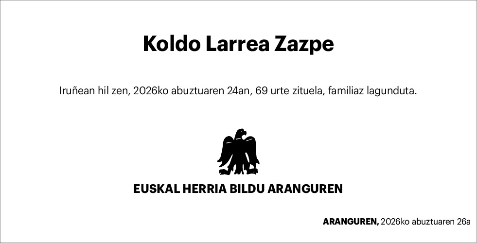 Koldo Larrea 3x2 EHBildu
