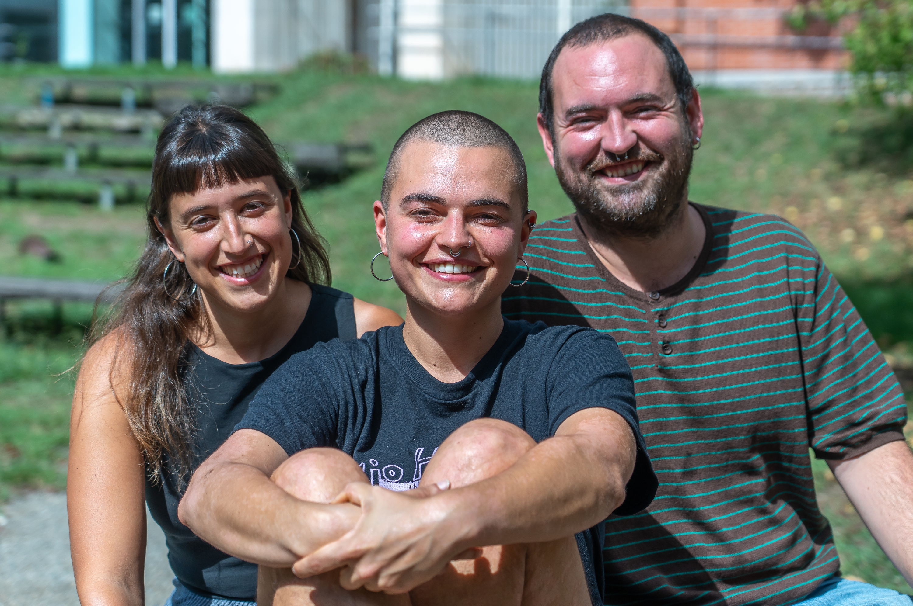 Irati Aldama, Irene Aizpurua eta Aitor Altuna. ANDONI CANELLADA / FOKU