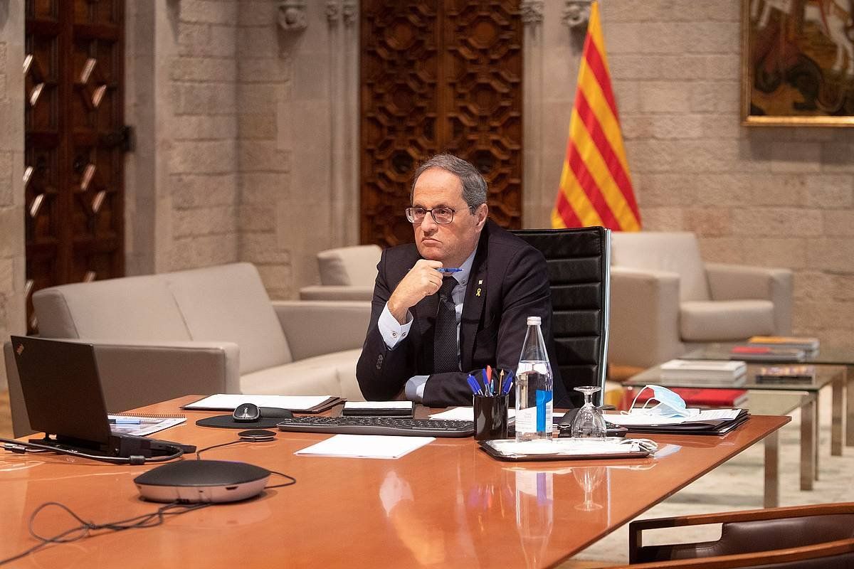 Quim Torra Kataluniako Generalitateko presidentea. MARTA PéREZ / EFE