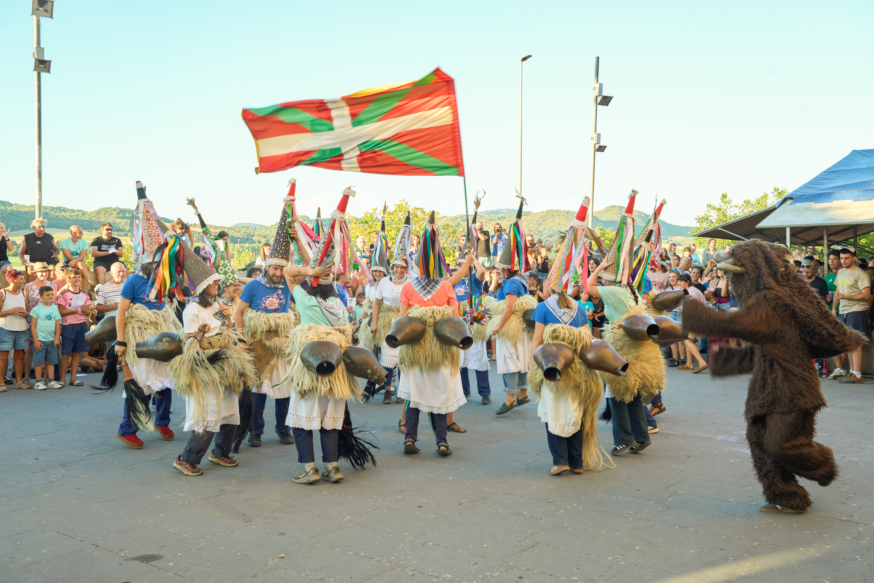 Euskal Udalekuen aldeko jaia, gaur, Bernedon. ENDIKA PORTILLO / FOKU Euskal Udalekuen aldeko jaia, gaur, Bernedon. ENDIKA PORTILLO / FOKU