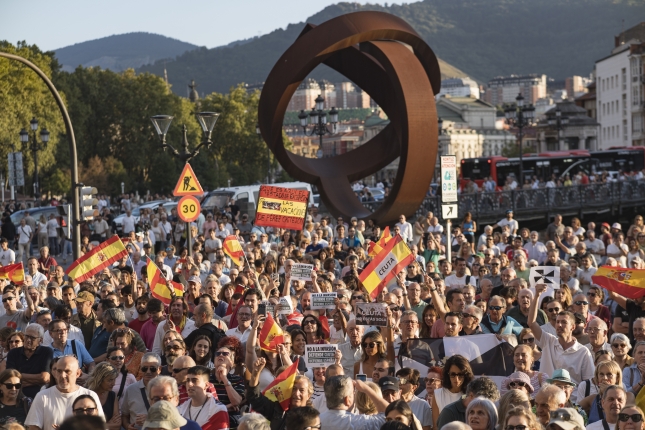 «Ceutaren alde» egindako mobilizazioa, Bilbon. SARITZ LOIOLA / FOKU