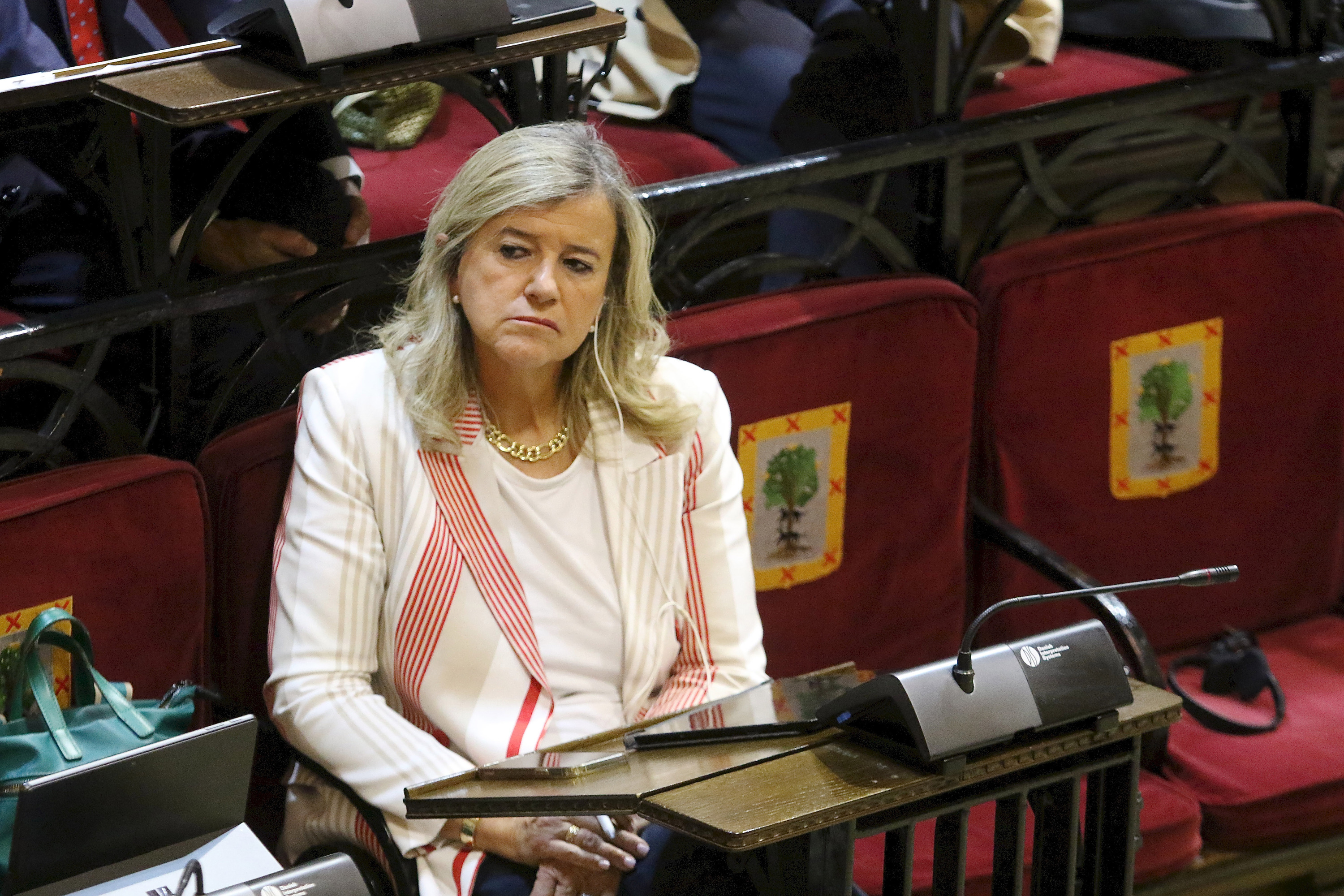 Laespada, Bizkaiko Batzar Nagusietako politika orokorreko osoko bilkura batean. OSKAR MATXIN EDESA / FOKU