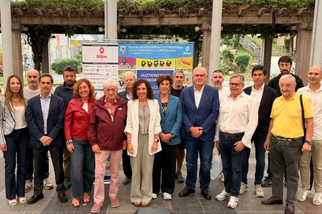 Europako Mugikortasun Astearen aurkezpena, gaur, Bilboko Errekalde plazan. BILBOKO UDALA Europako Mugikortasun Astearen aurkezpena, gaur, Bilboko Errekalde plazan. BILBOKO UDALA