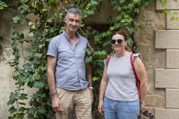 Mikel Chasco eta Cristina Remirez, iragan astean, Bargotan. I. Z. / FOKU Mikel Chasco eta Cristina Remirez, iragan astean, Bargotan. I. Z. / FOKU