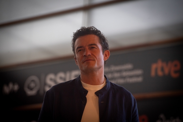Orlando Bloom aktorea, gaur, Donostiako 74. Zinemaldian. GORKA RUBIO / FOKU Orlando Bloom aktorea, gaur, Donostiako 74. Zinemaldian. GORKA RUBIO / FOKU