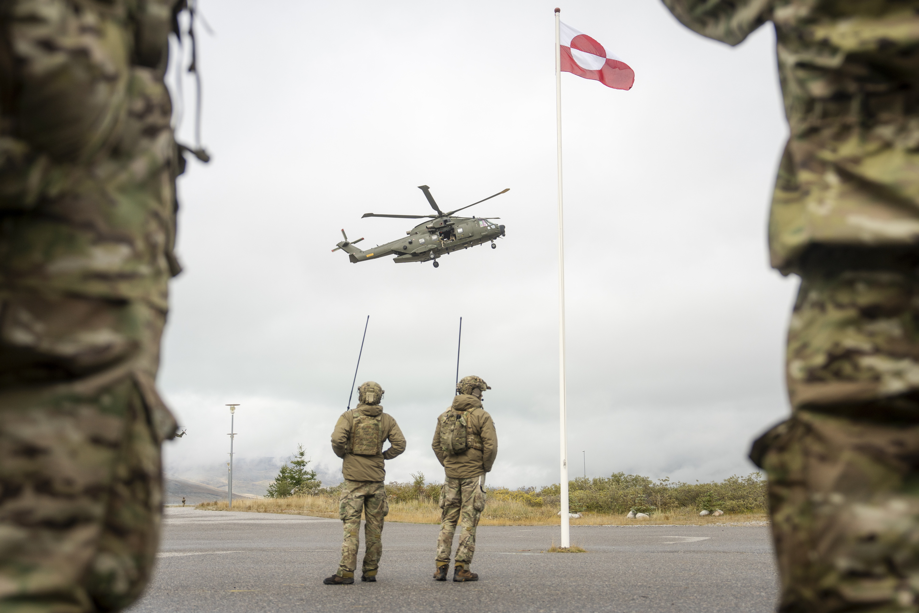 NATOko herrialdeetako militarrak Groenlandian, irailaren 10ean. MADS CLAUS RASMUSSEN / EFE