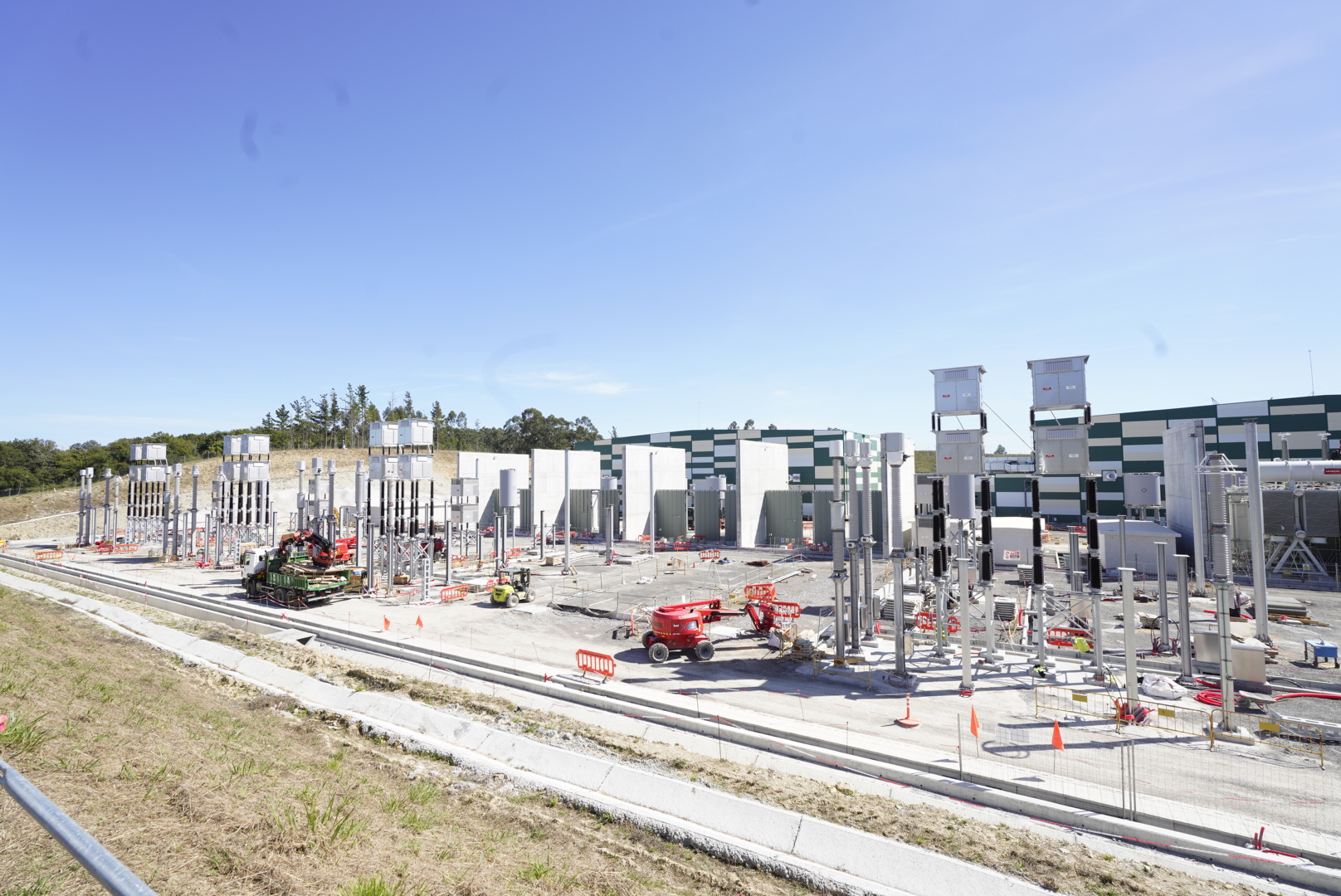 Gatikan eraikitzen ari diren azpiestazio elektrikoa. IREKIA