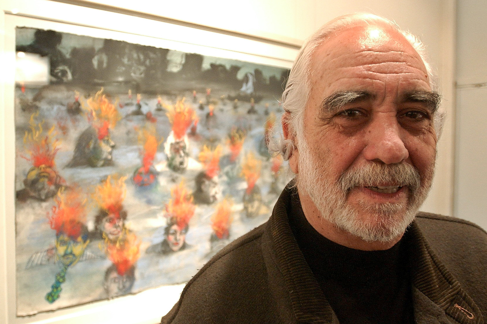 Carlos Alonso artista, artxiboko irudi batean. CESAR DE LUCA / EFE
