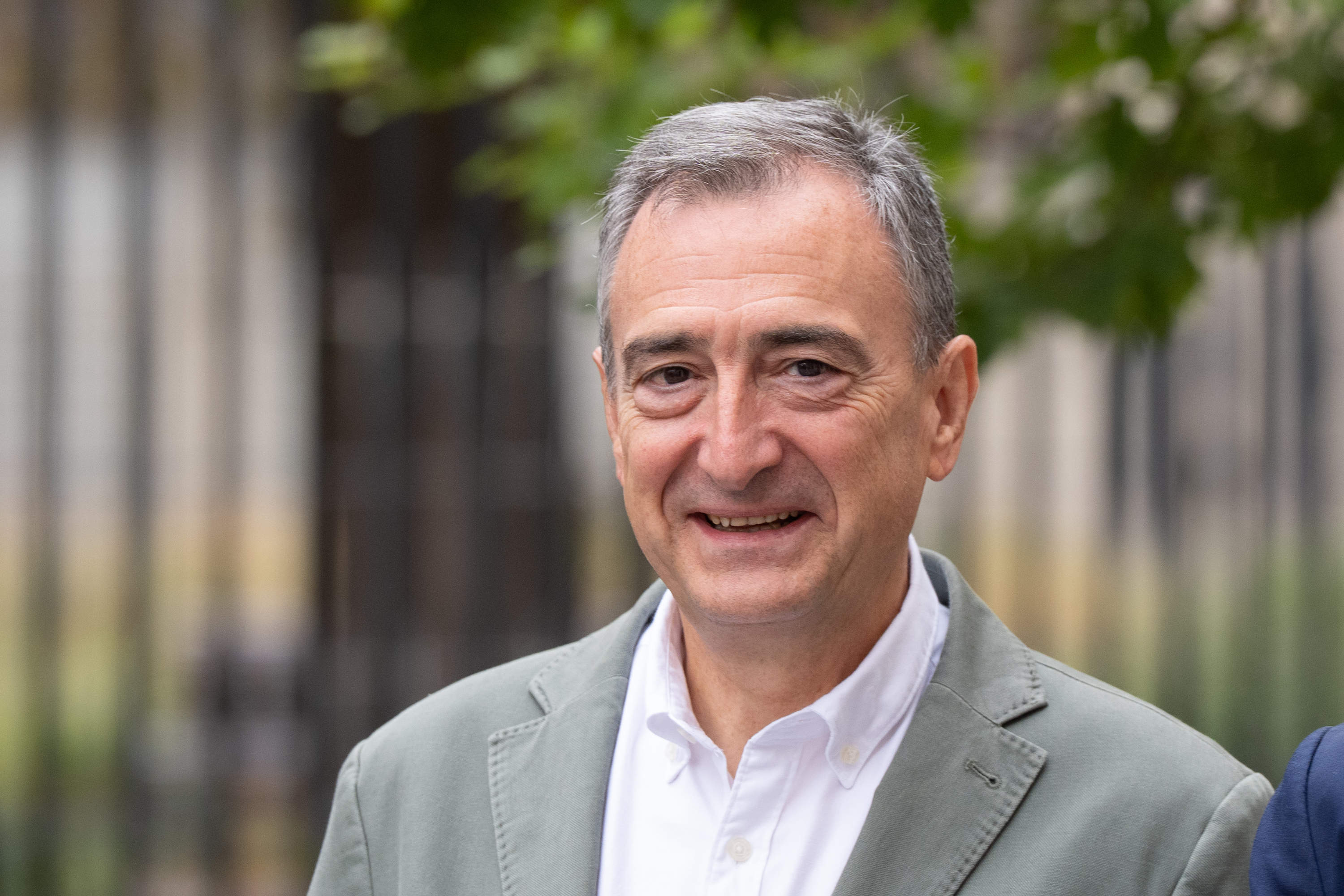 Aitor Esteban, Gasteizen, artxiboko irudi batean. ENDIKA PORTILLO / FOKU