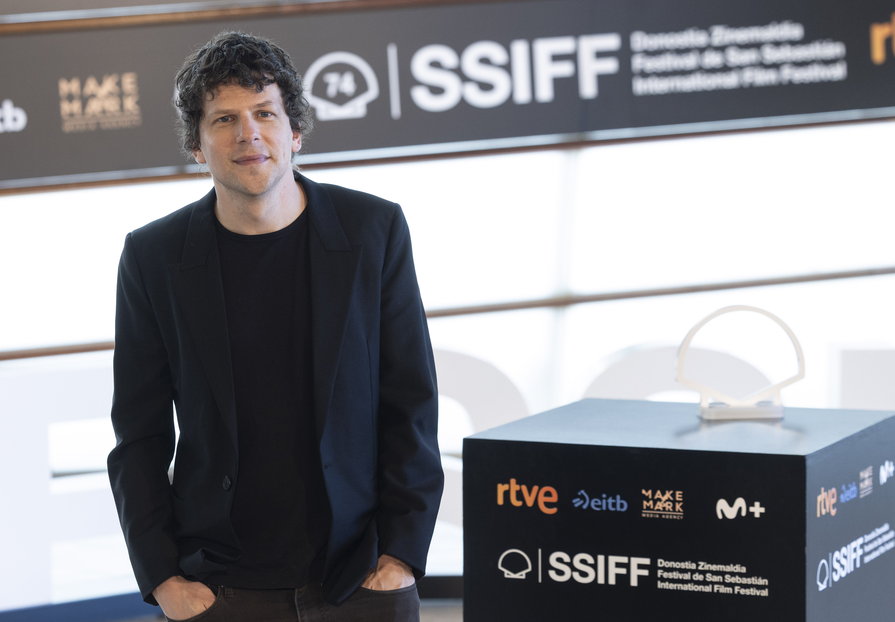 Jesse Eisenberg, gaur, Kursaalean. JAVIER ETXEZARRETA / EFE