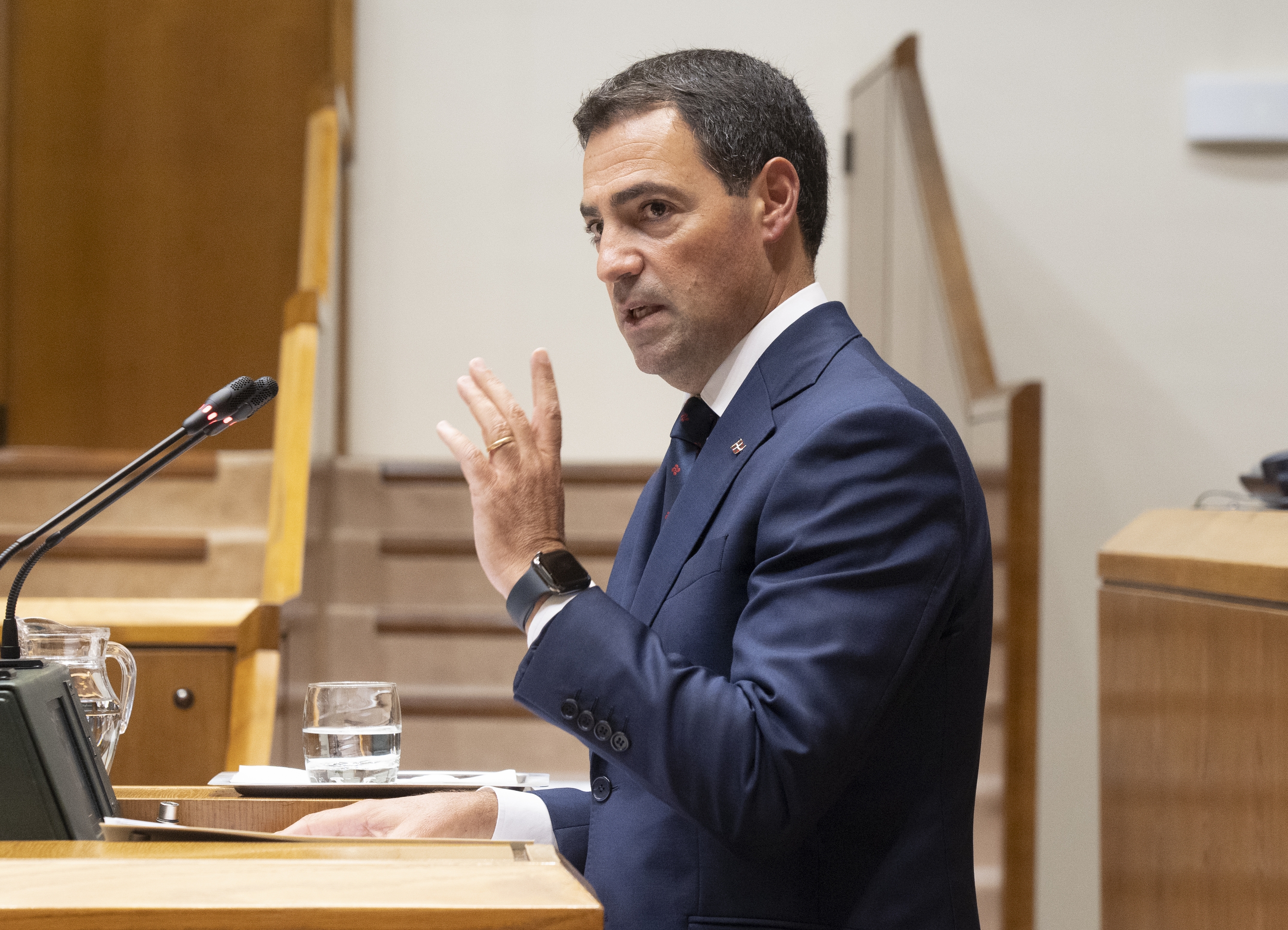 Pradales, aurreko astean, Eusko Legebiltzarrean. RAUL BOGAJO / FOKU