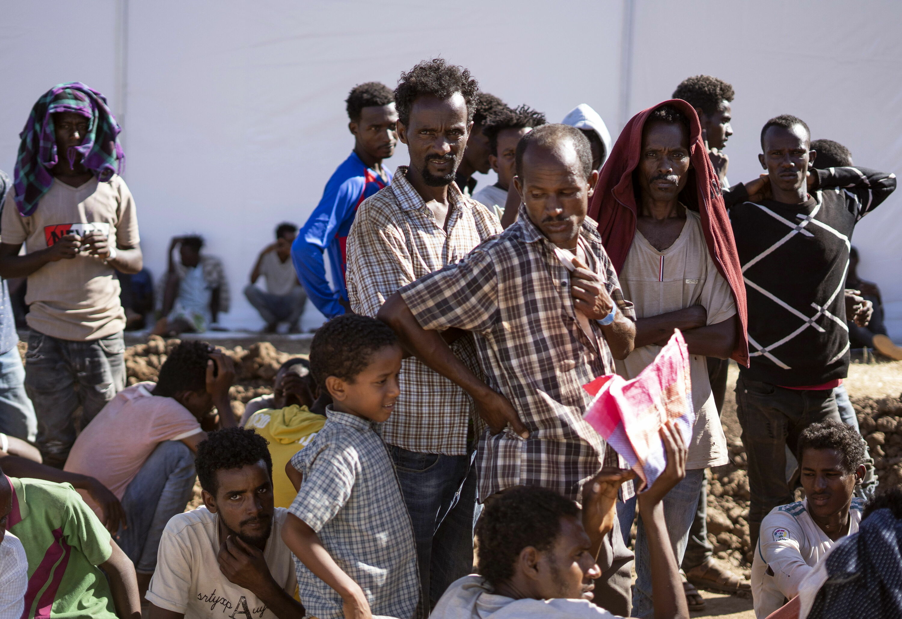 Tigray eskualdeko errefuxiatu batzuk Sudango Um Rakuba kanpalekuan, Etiopiako mugatik hurbil, artxiboko irudi batean. ALA KHEIR / EFE