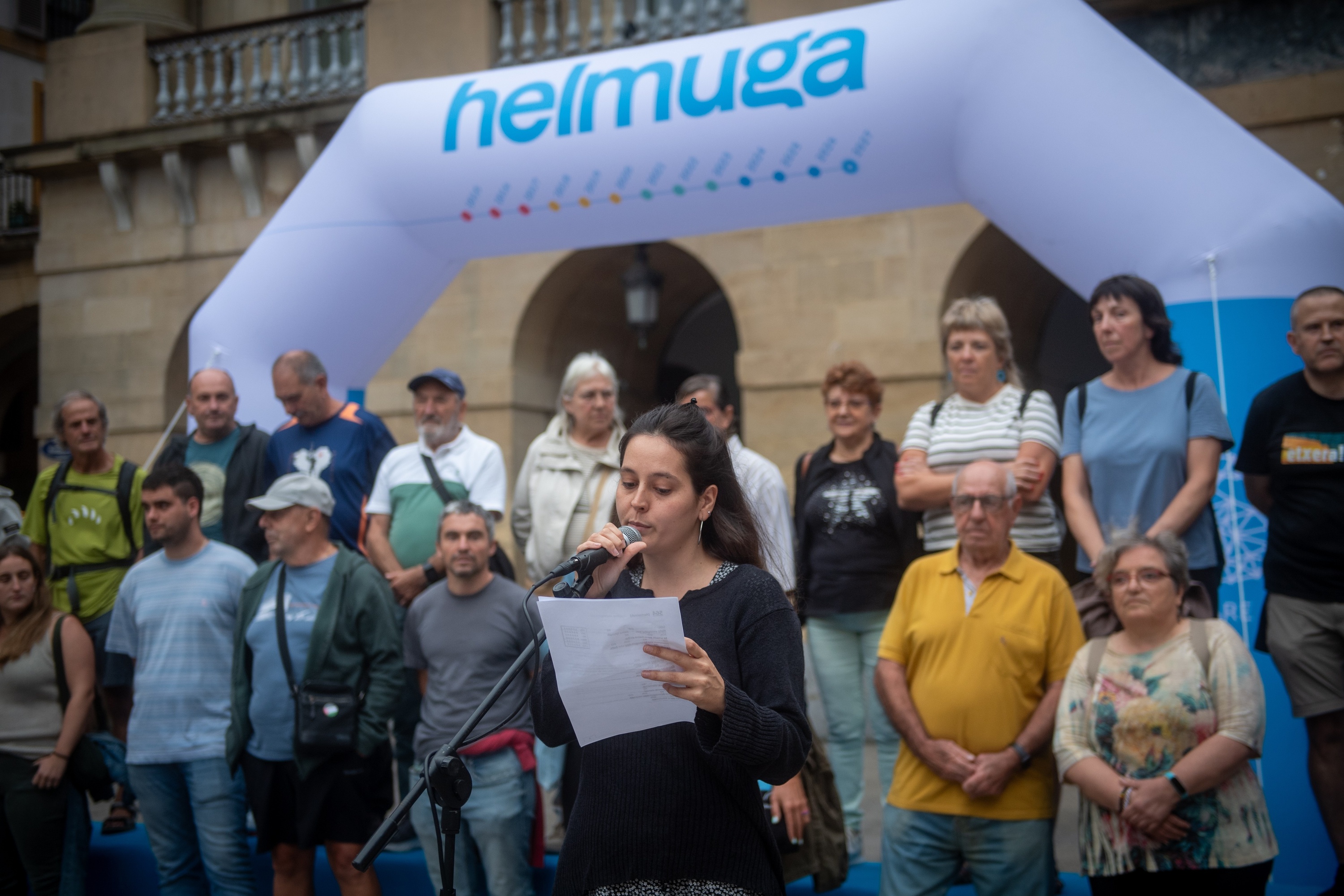 Sare Herritarrak Donostian eman dio amaiera 'Helmuga ibiltaria' birari. GORKA RUBIO / FOKU