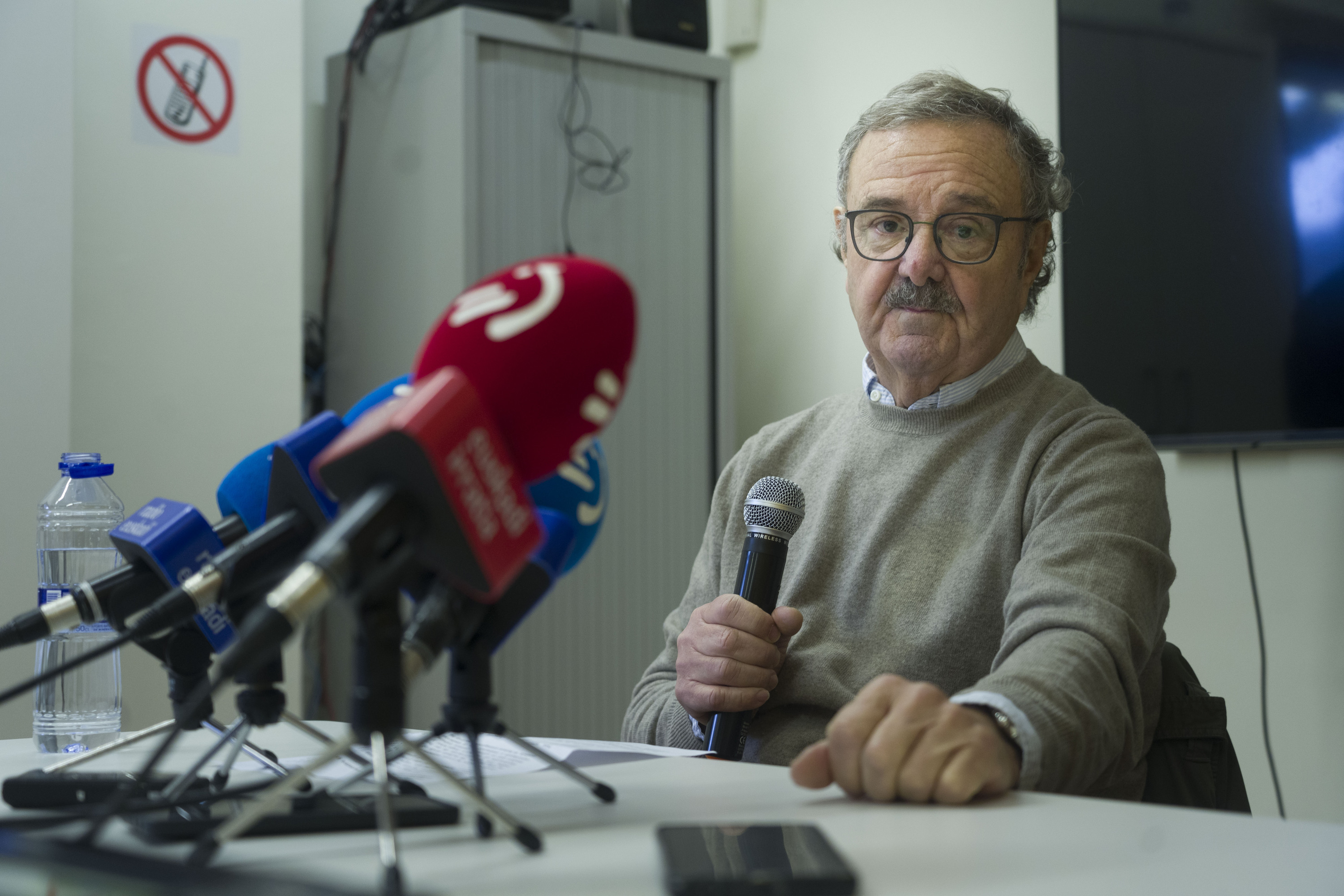 Fernando Bidarte urtarrilean egin zuen agerraldian. JON URBE / FOKU