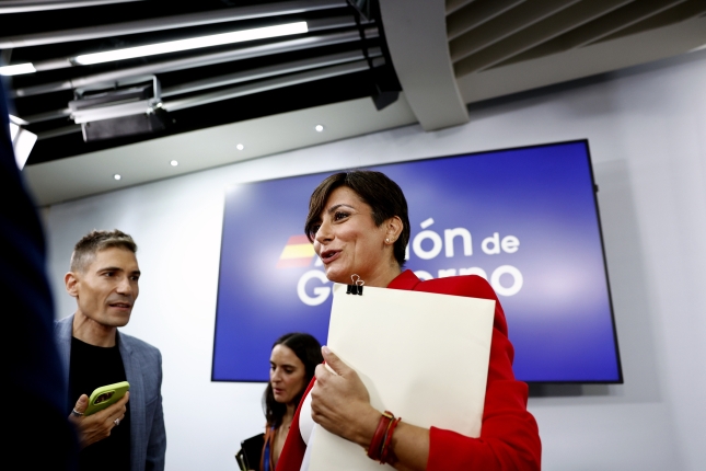 Isabel Rodriguez, Ministroen Kontseiluaren osteko agerraldian. RODRIGO JIMENEZ / EFE Isabel Rodriguez, Ministroen Kontseiluaren osteko agerraldian. RODRIGO JIMENEZ / EFE