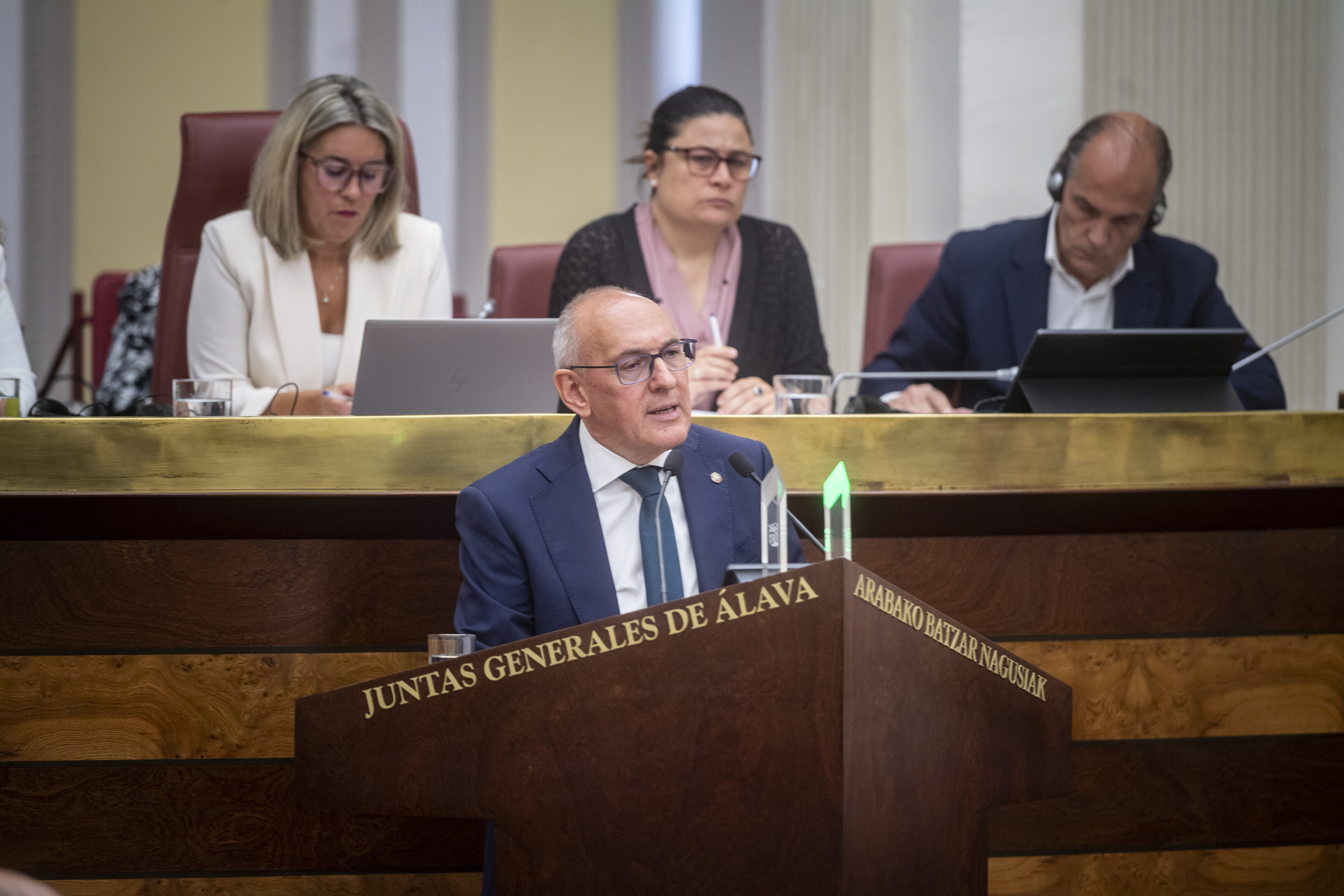 Ramiro Gonzalez, aurreko asteko bilkuran. JAIZKI FONTANEDA / FOKU
