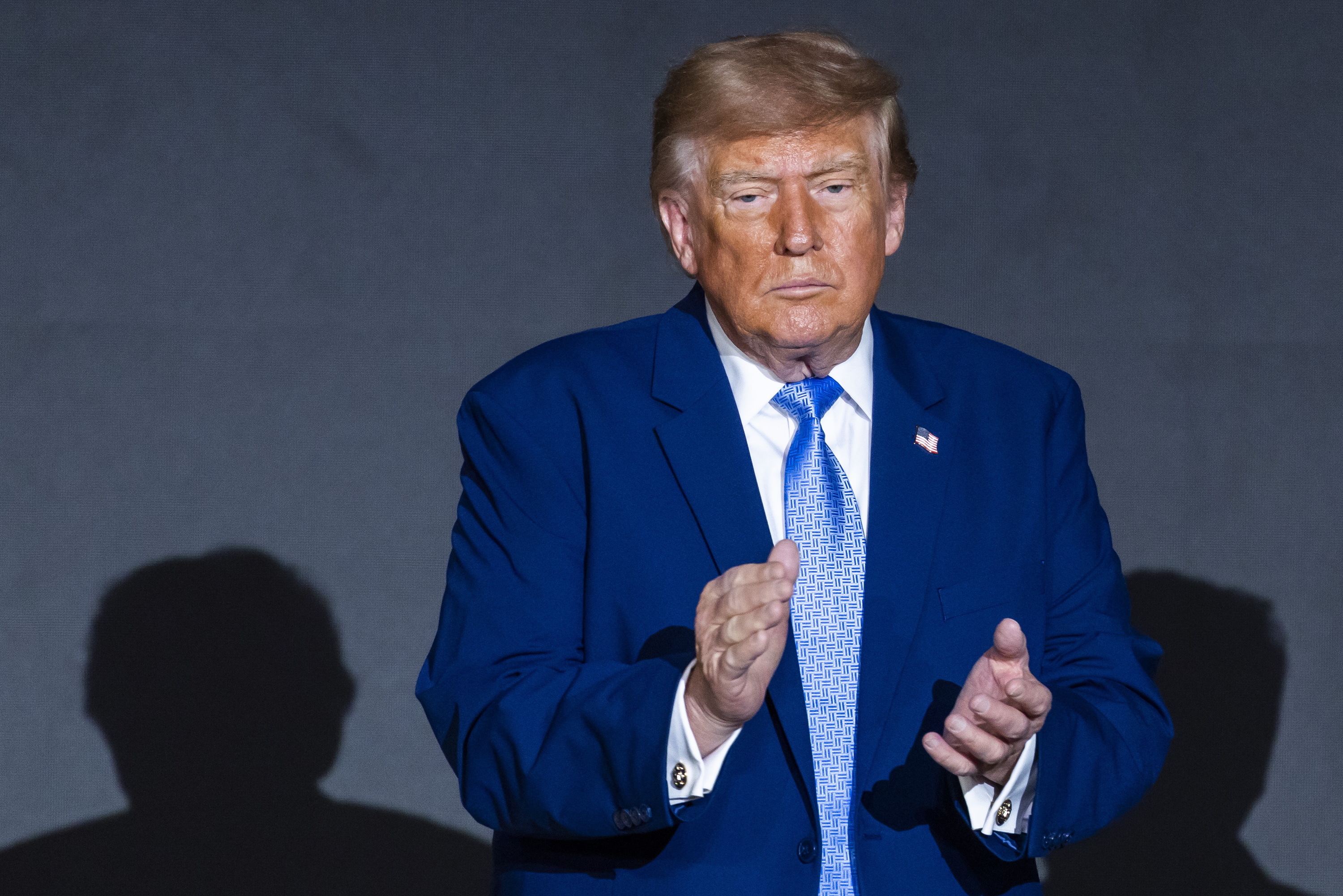 Trump atzo Washingtonen, ekitaldi batean. JIM LO SCALZO / EFE