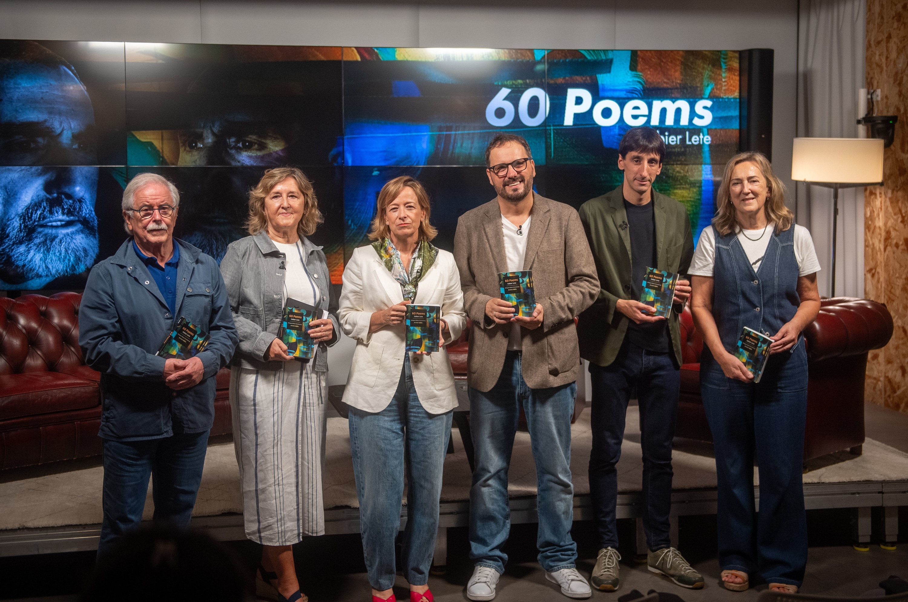 'Xabier Lete. 60 poems' antologia elebidunaren aurkezpena, gaur, Donostian. GORKA RUBIO / FOKU