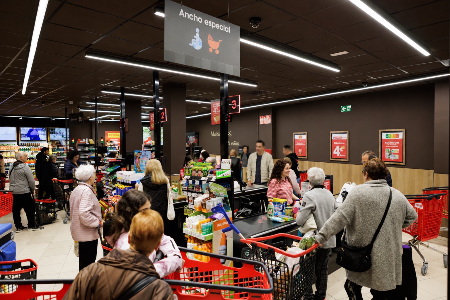 Eroskiren supermerkatu bat. EROSKI
