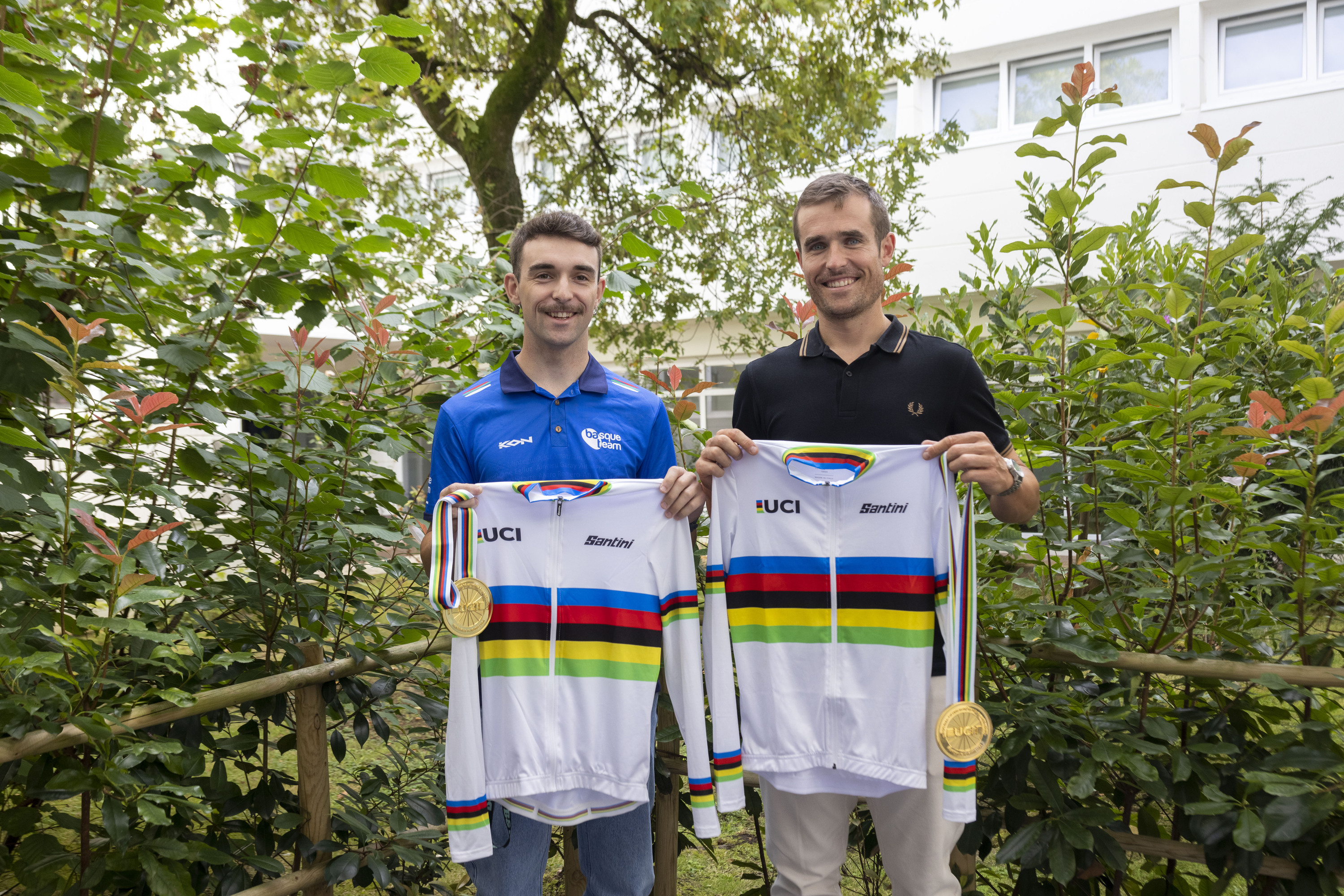  Imanol Arriortua txirrindularia eta Mikel Aristi haren gidaria. BASQUE TEAM