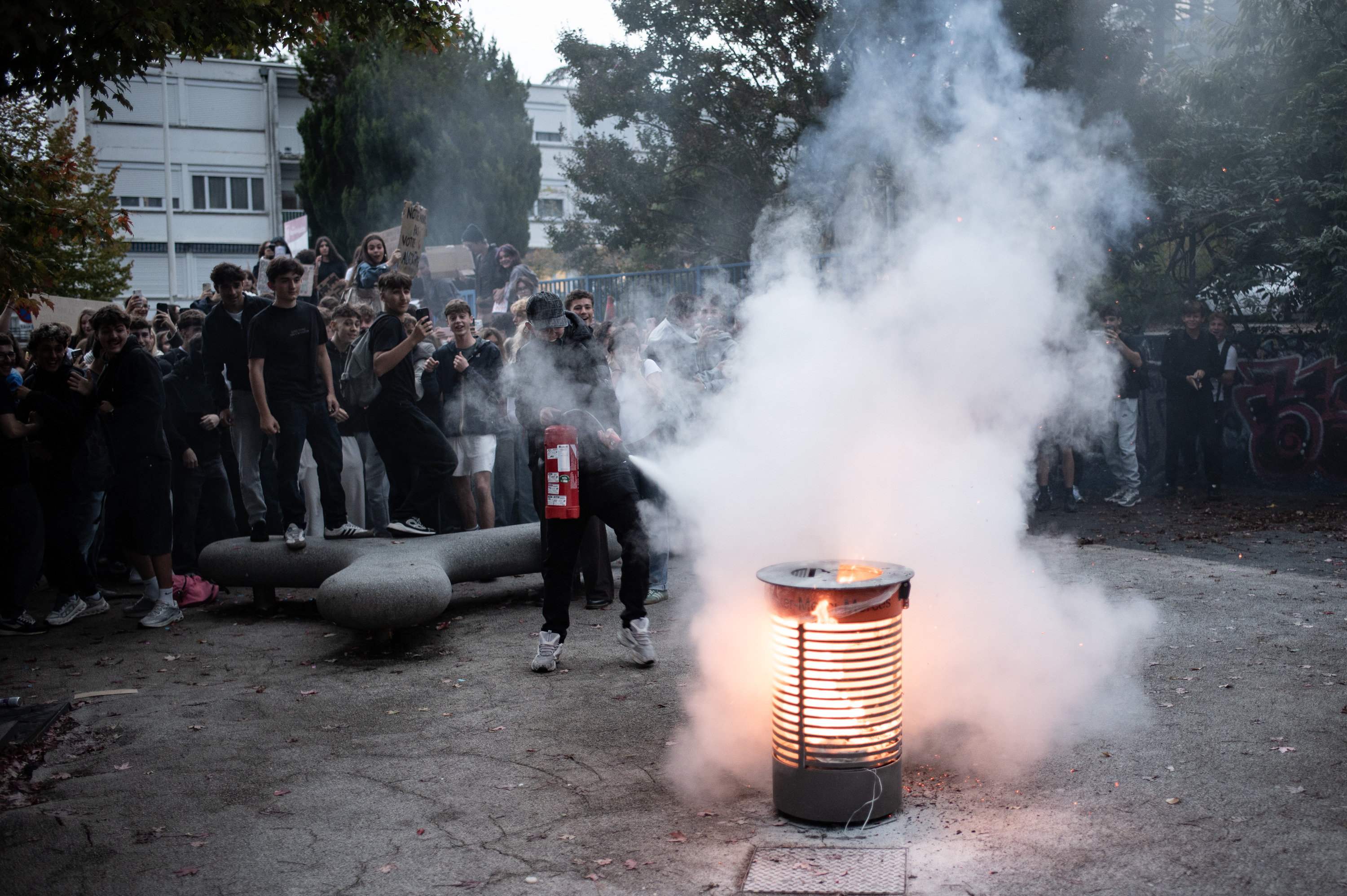 Ikasleak protestan, Baionako Cassin lizeoan